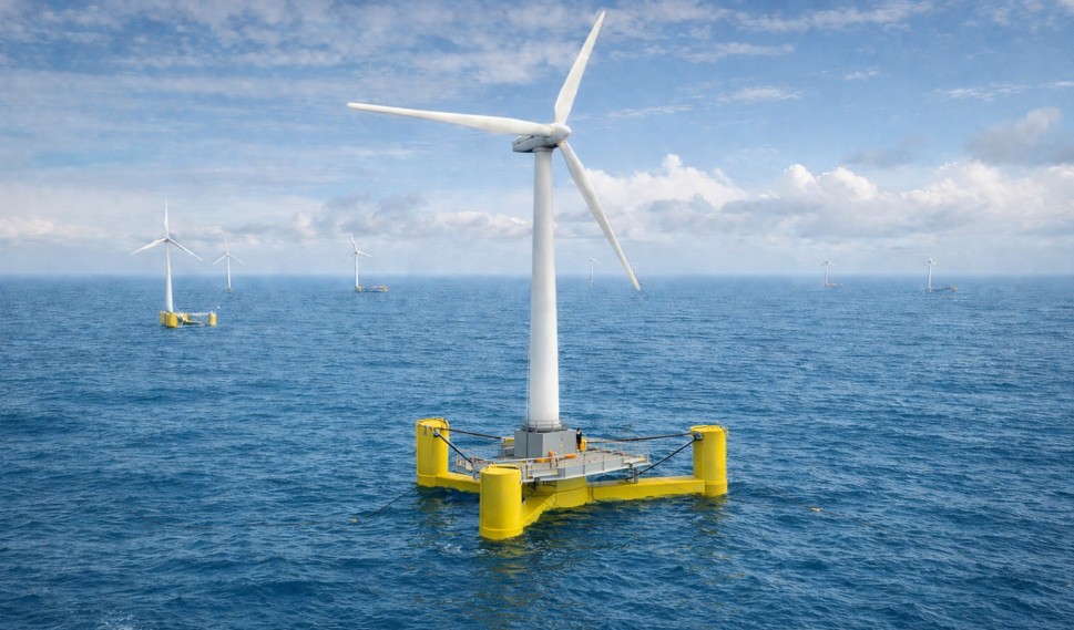Development of a Proprietary Floating Platform for Offshore Wind Turbines