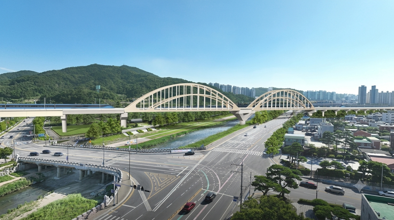 Construction of Southern Inland Railway (Gimcheon to Geoje) Section-1, Korea